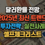 달러환율 전망 2025년|최신 트렌드, 투자전략, 실전사례, 셀프체크리스트 3 달러환율 전망 2025년|최신 트렌드, 투자전략, 실전사례, 셀프체크리스트