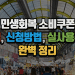 민생회복 소비쿠폰 : 혜택, 신청 방법, 실사용 후기까지 완벽 정리 3 민생회복 소비쿠폰 : 혜택, 신청 방법, 실사용 후기까지 완벽 정리