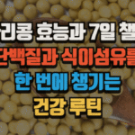 병아리콩 효능과 7일 챌린지|단백질과 식이섬유를 한 번에 챙기는 건강 루틴 6 병아리콩 효능과 7일 챌린지|단백질과 식이섬유를 한 번에 챙기는 건강 루틴