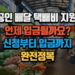 소상공인 배달 택배비 지원 금액 언제 입금될까요? 신청부터 입금까지 완전정복 3 소상공인 배달 택배비 지원 금액 언제 입금될까요? 신청부터 입금까지 완전정복