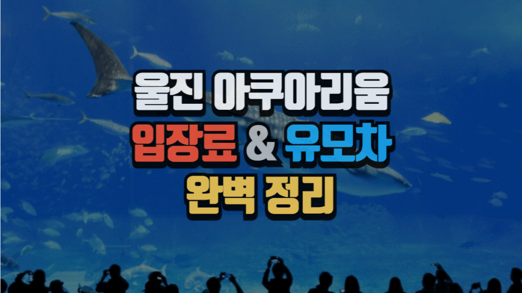 울진 아쿠아리움 입장료 & 유모차 총정리 (2025 완벽 가이드)